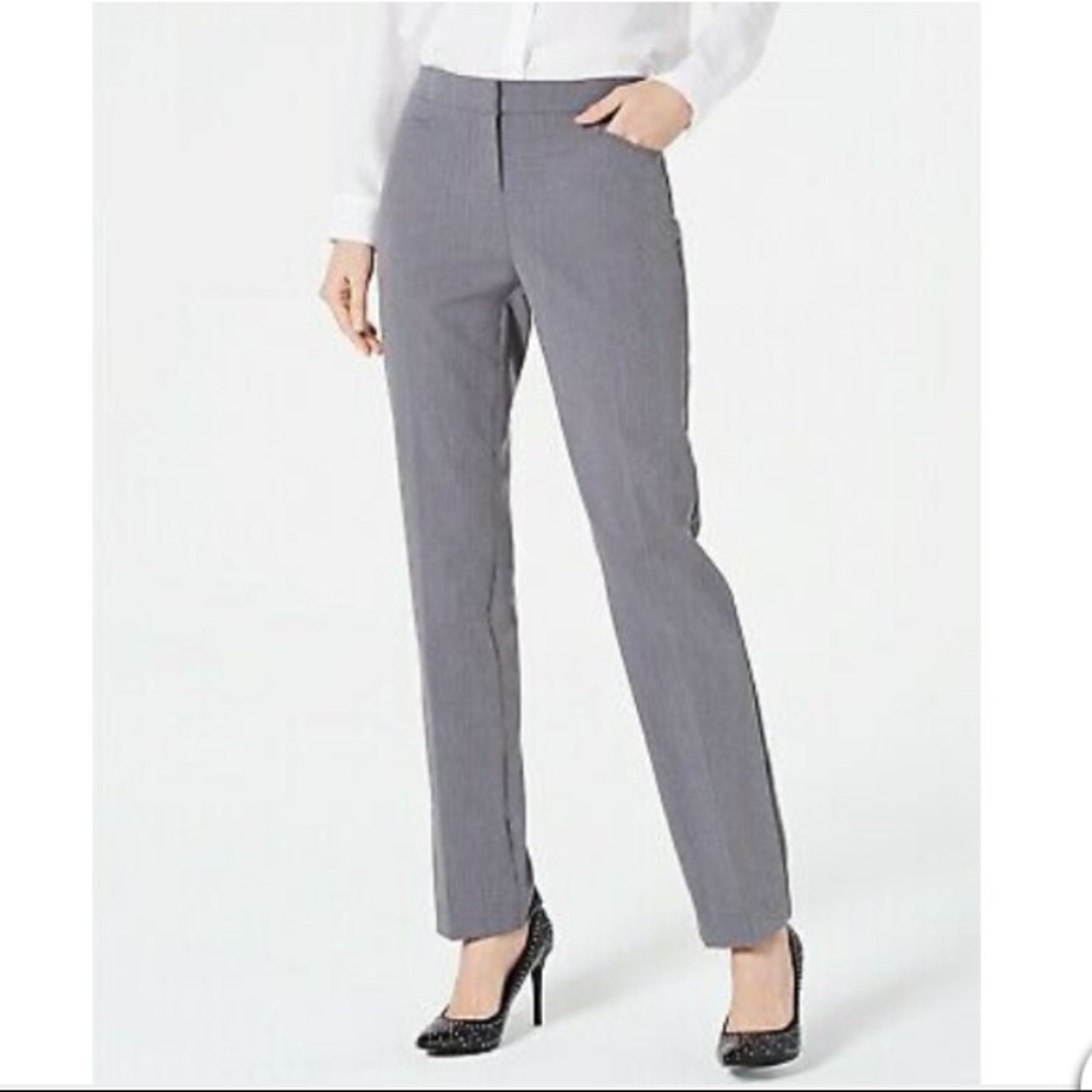 Ann Taylor Signature Fit Straight Leg Grey